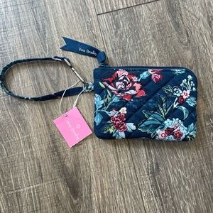 Vera Bradley Clip & Zip Mini Pouch Rose Toile Design NWT